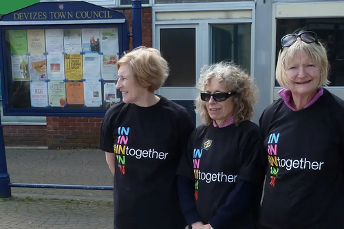 Devizes street stall May14 2016