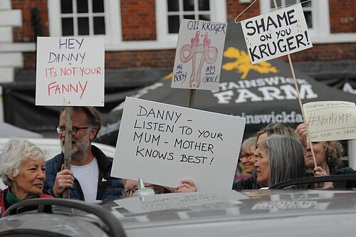 Danny Kruger Protest