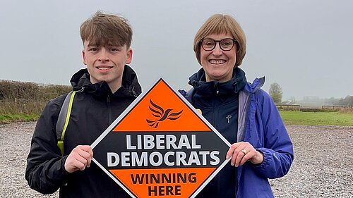 Liz Mearns with Calum Murphy